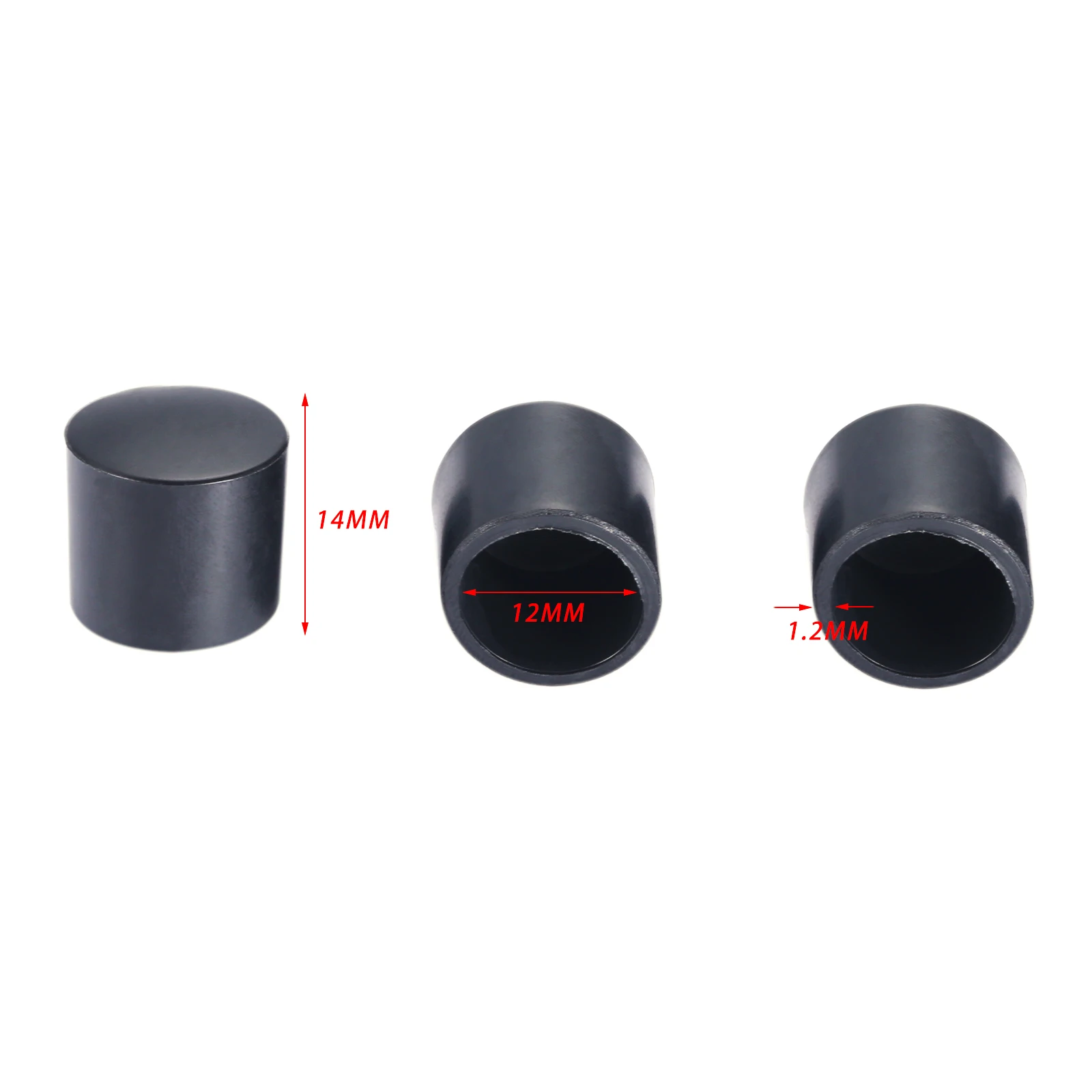 

Резиновые колпачки для труб M6/M8/M10/M12, 50 шт.