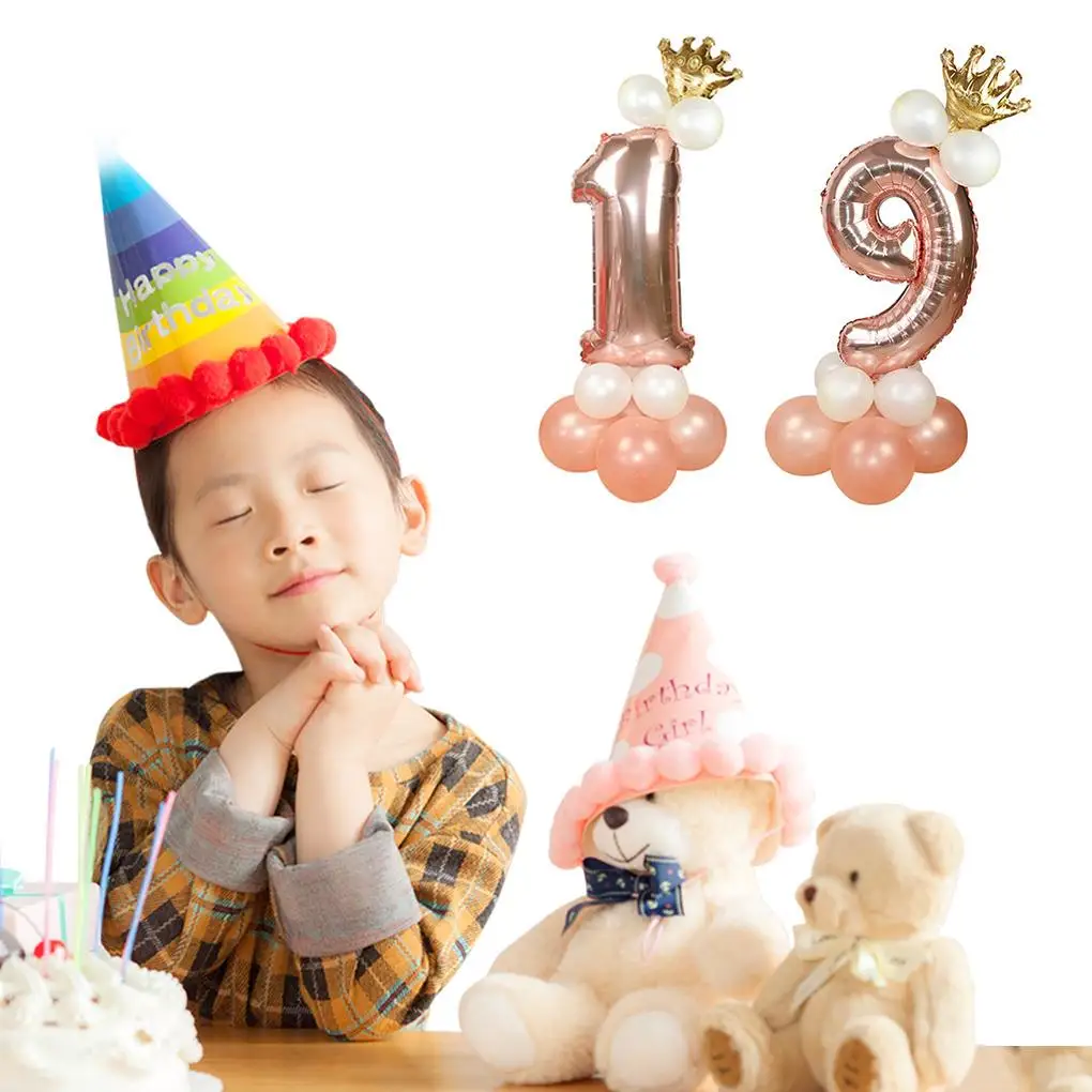 

Aluminum Foil Party Balloon Gold Sliver Rose Gold Number Balloon Birthday Wedding Party Decorations Balloons Kid Boy Toy Shower