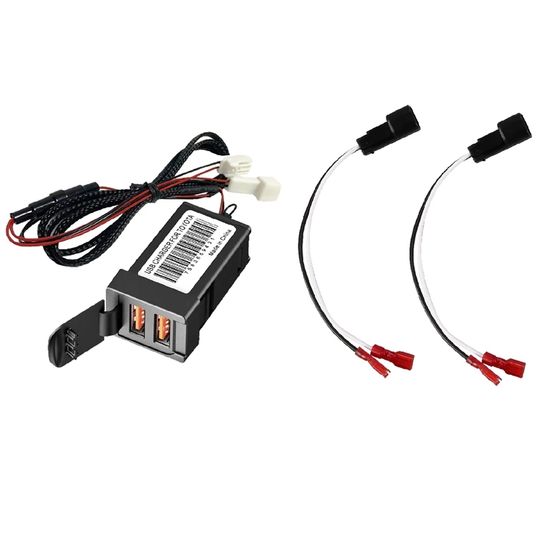 

72-5600 Car Speaker Connector Harness Adapter For Ford Lincoln Mazda Mercury & Car Charger 12V Dual USB QC3.0 Socket