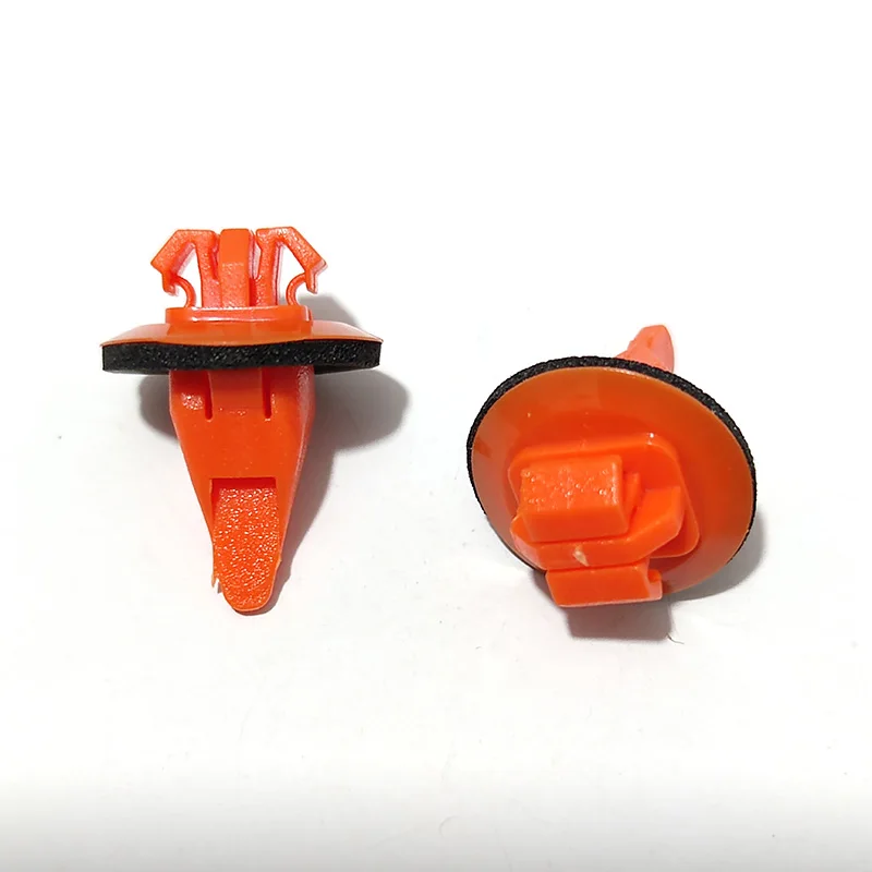

50 шт. оранжевые боковые приспособления для формовки колесных дужек, пластиковые зажимы с прокладкой для Toyota бренд Land Cruiser Hilux FJ Cruiser Highlander