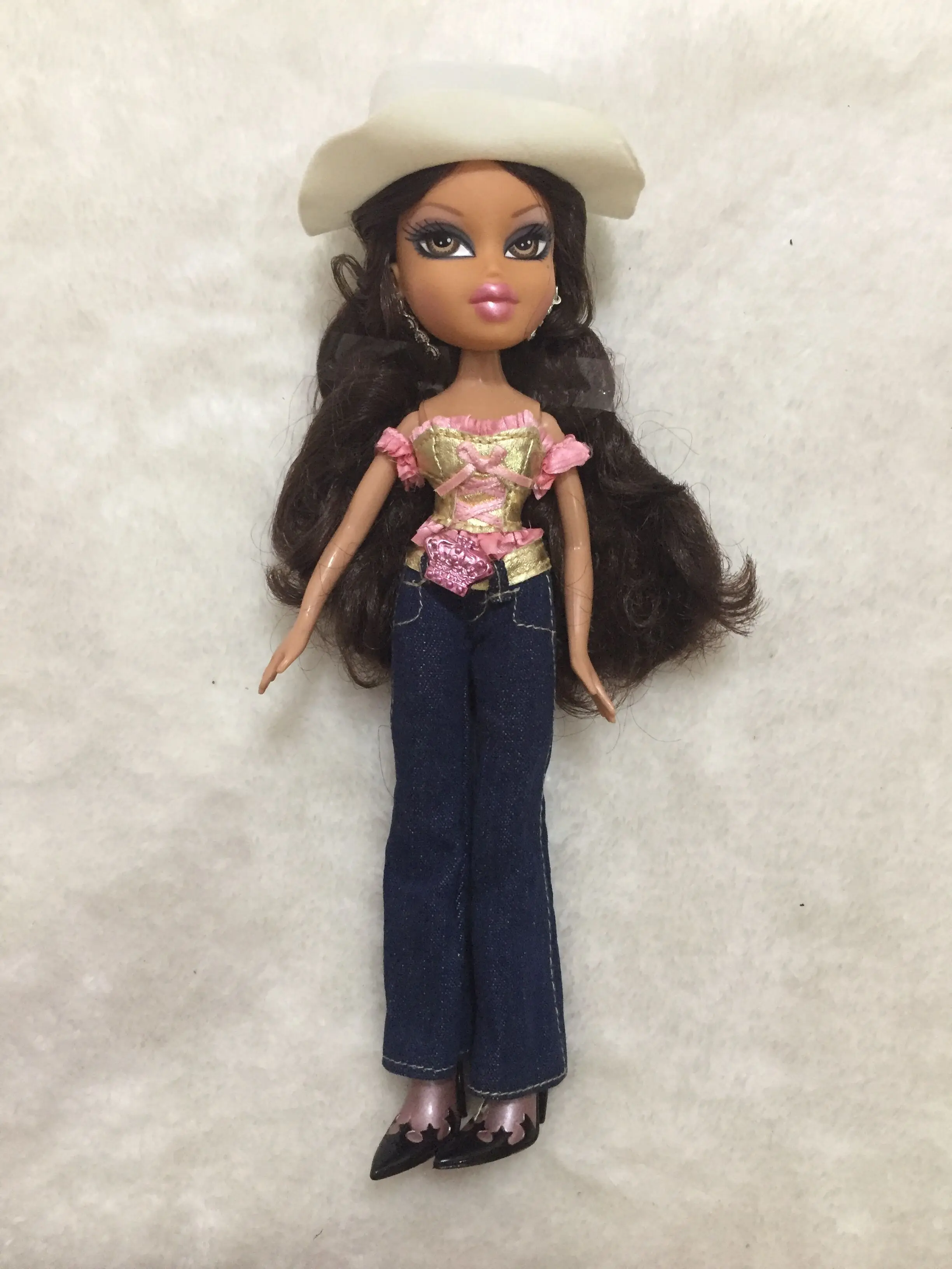 

23cm Original Fashion Action Figure original Bratz Doll red hair with clothes dress up doll Best Gift for Child