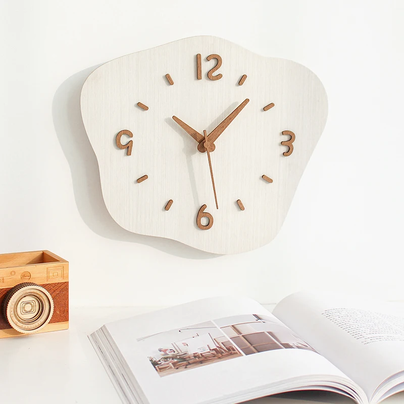 

Nordic Style Design Wall Clocks Living Room Silent Stylish Unusual Wall Clocks Wood Orologio Da Parete Minimalist Decor WZ50WC