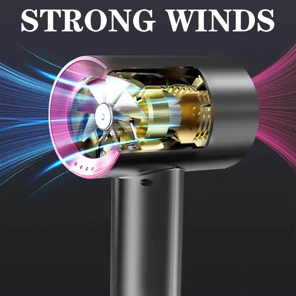 Супербеспроводной фен для волос портативный беспроводные воздуходувки мощный