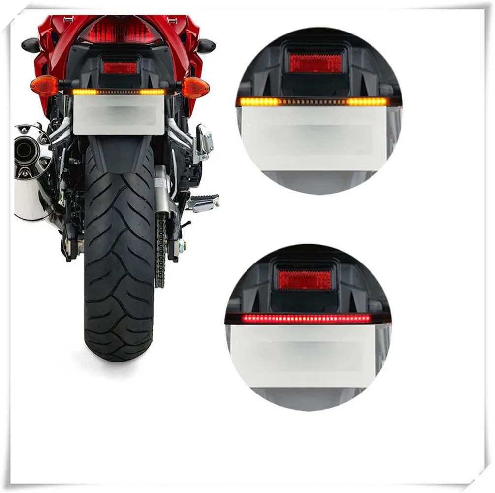 

Motorcycle light with tail brake stop turn signal LED red amber for Kawasaki ZX1400 ZX14R ZZR1400 Z1000 Z1000SX NINJA 1000
