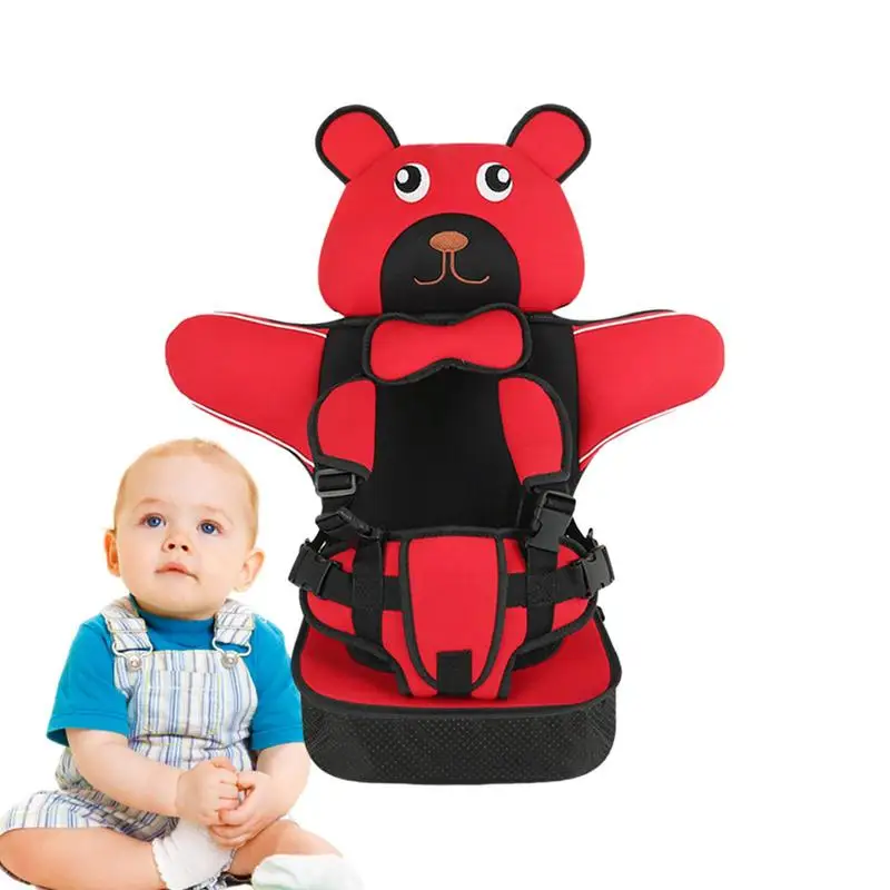 

Детское автокресло с мультяшным медведем, коврик для покупок, сиденье для безопасности детей 0-12 лет, для мальчиков и девочек