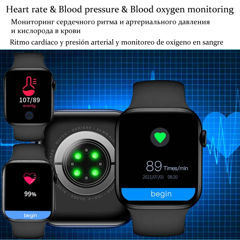 2 Inch IWO X8MAX Smart Watch Men Women Smartwatch 2022 Bluetooth Call Music Multi Language Fitness Tracker Clock For Android IOS