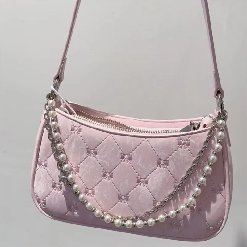 JIAERDI милая розовая сумка для подмышек кошелек женщин в стиле Харадзюку с бантом и