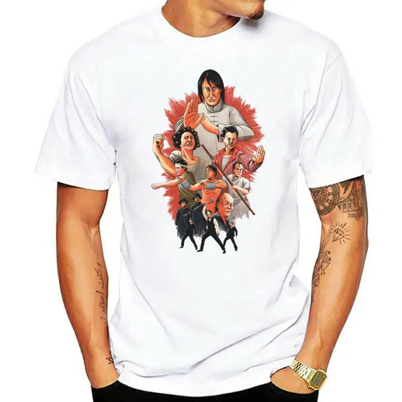 

Новая мужская футболка с коротким рукавом с изображением шума кунг-фу, потрясающая Футболка с принтом, футболки, топы, уличная одежда в стил...