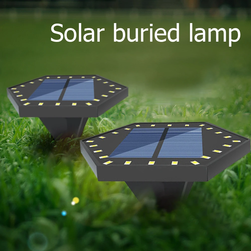 

LED Lawn Lights High Bright Outdoor Garden Solar Buried Courtyard Wall Lamp Kit Garden Decking Yard Lawn Lamps