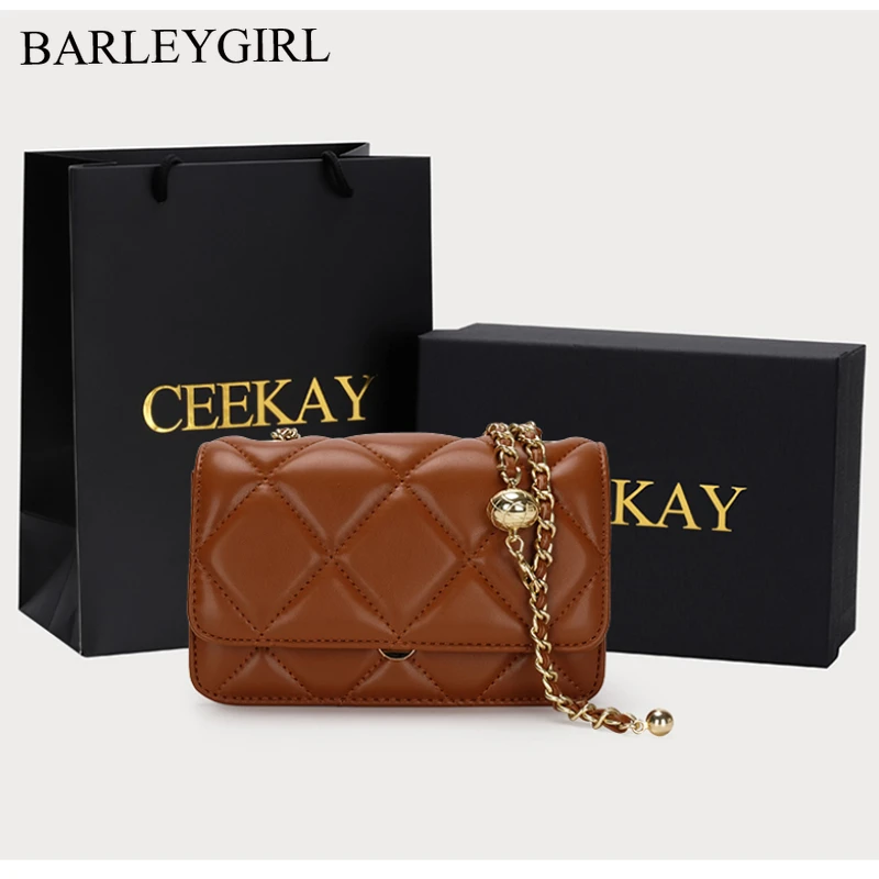 

Women's Shoulder Bag Microfiber Leather Lingge Pattern Women's Straddle Small Bag Brand Designer Simplicity Purse Handbag Sac