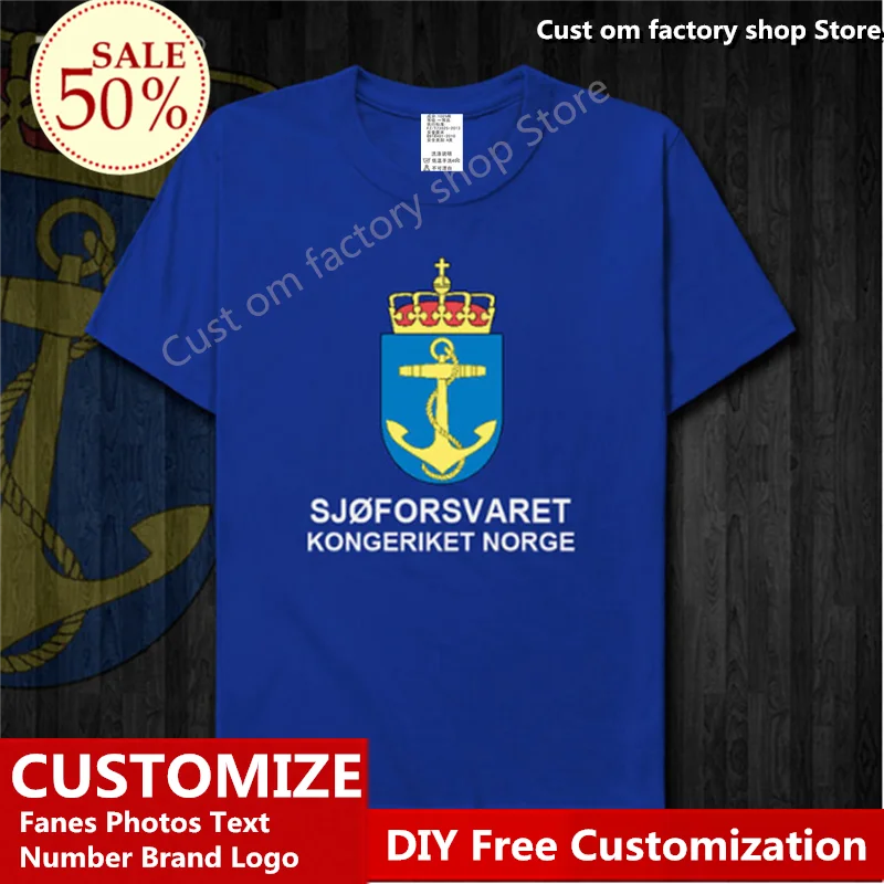 Футболка норвежского флота под заказ футболки для фанатов самодельная с именем и