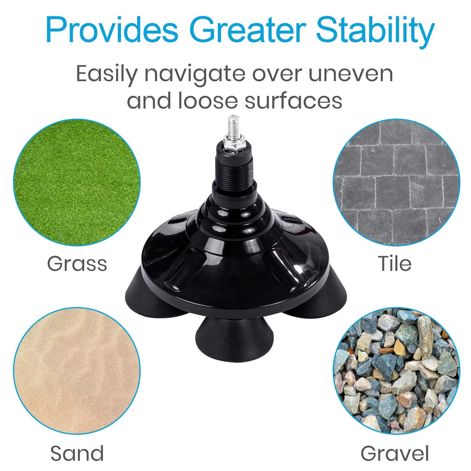 

Rotating Four-corner Crutch Base Rubber Four-legged Crutch Foot Pad Replacement Crutch TipCrutch Crutch Accessories For Walking