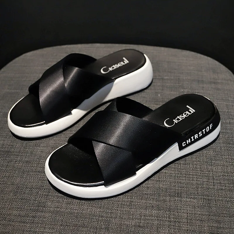 Shoes for Women's Slippers Summer New Fashion Slides Shoes Wedge Beach Sandals Women Platform Leisure Designer House Slippers