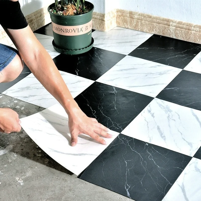 

30cmX30cm Self Adhesive Durable Waterproof Marble Floor Sticker Stone Effect Floor Wall Stickers