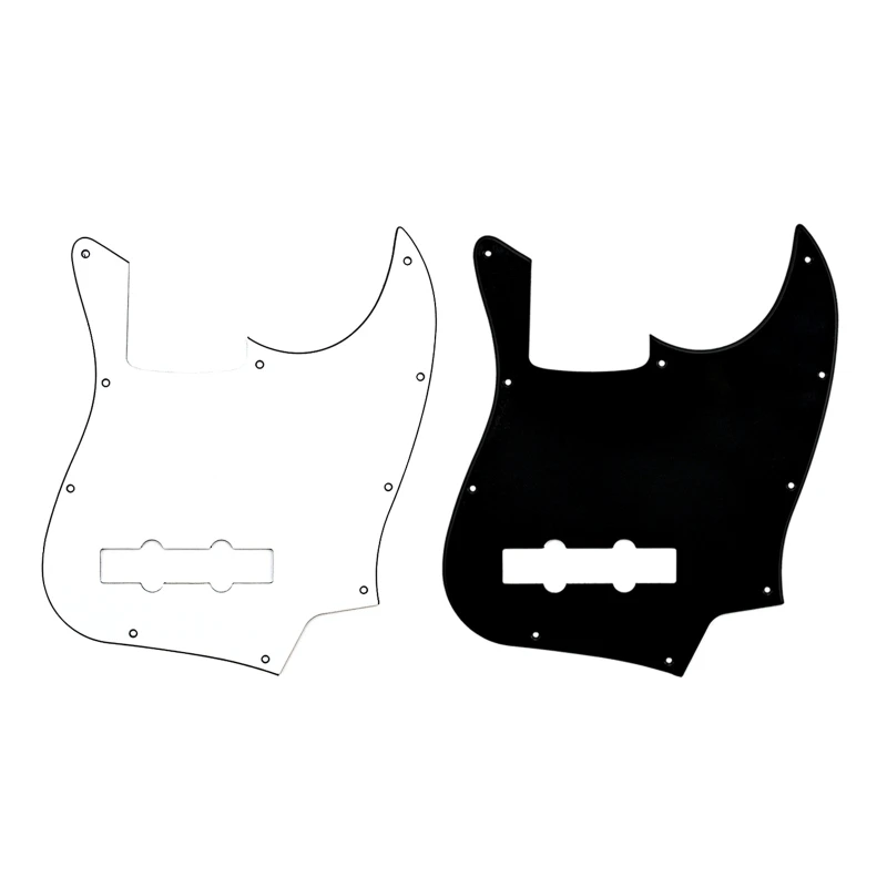 

10 Hole Guitar Bass Pickguard 3 Ply Scratchplate, Musical Instrument Standard Mudguard Guitar Bass 4 String Model Guitar