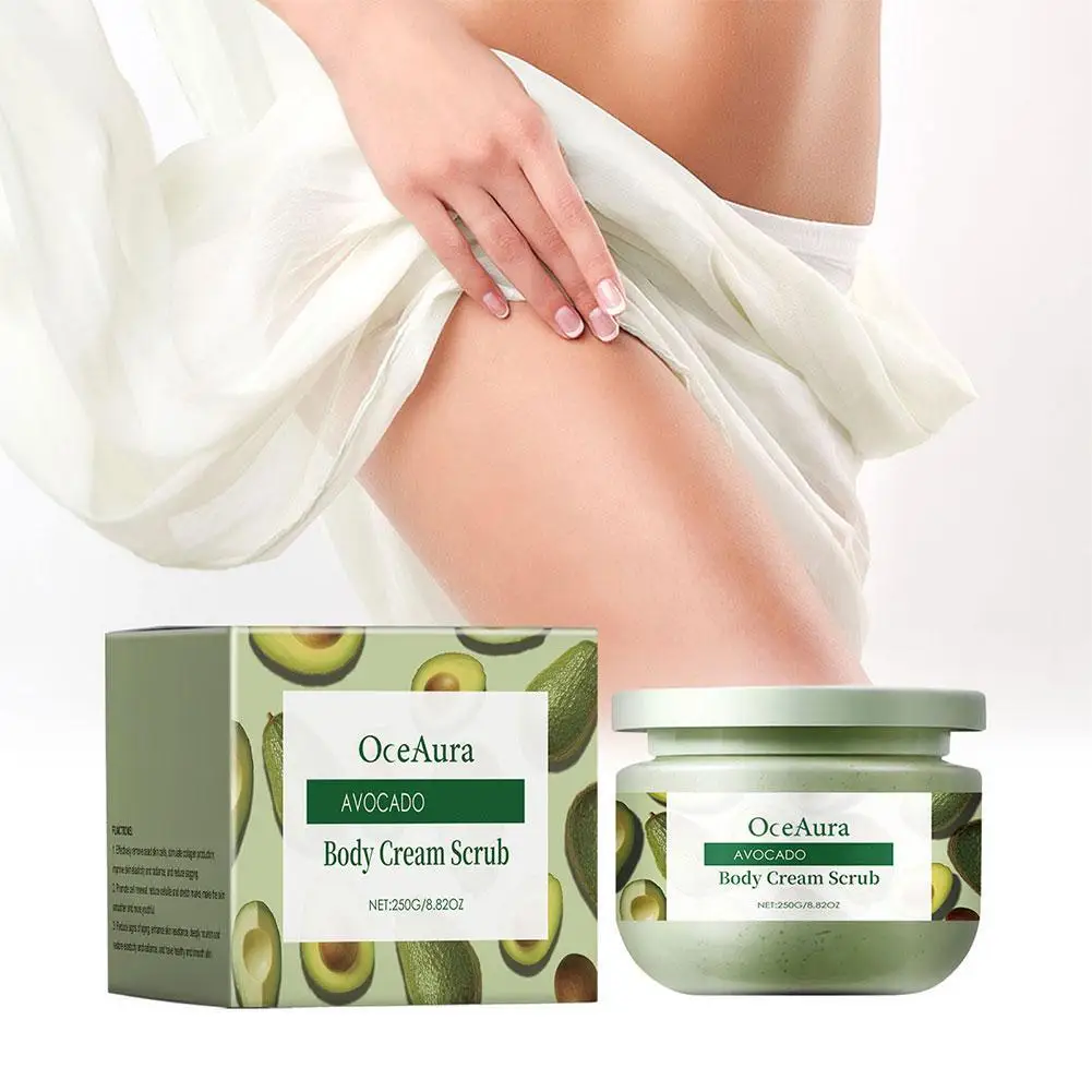 Крем-скраб для отшелушивания тела удаление авокадо растяжки лифтинг кожи
