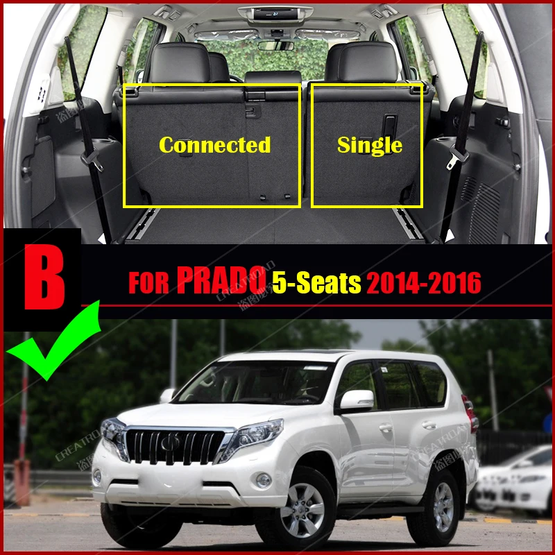 Коврики из углеродного волокна на заказ для Toyota Prado 5-местный 2014 2015 2016 ковер ног