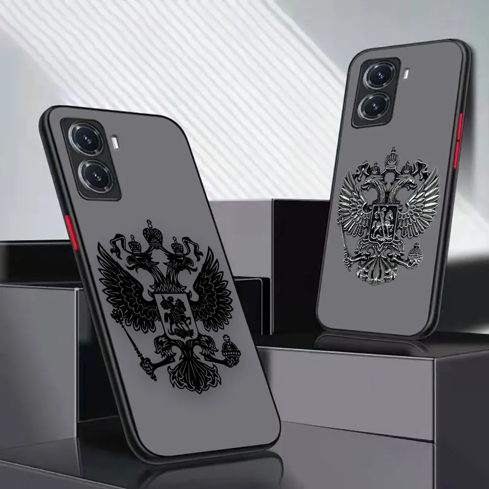 

Matte Case Funda Coque For VIVO Y93 91C 91 85 77 76S 76 75 72 5G 71 70S 67 53 52S 51 50 35 22S 2020 Case Russian Flag Insignia