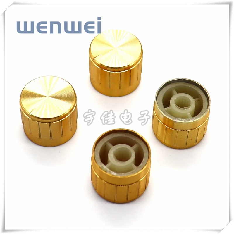 5 шт./лот ручка потенциометра крышка из алюминиевого сплава 21*17 мм металлическая