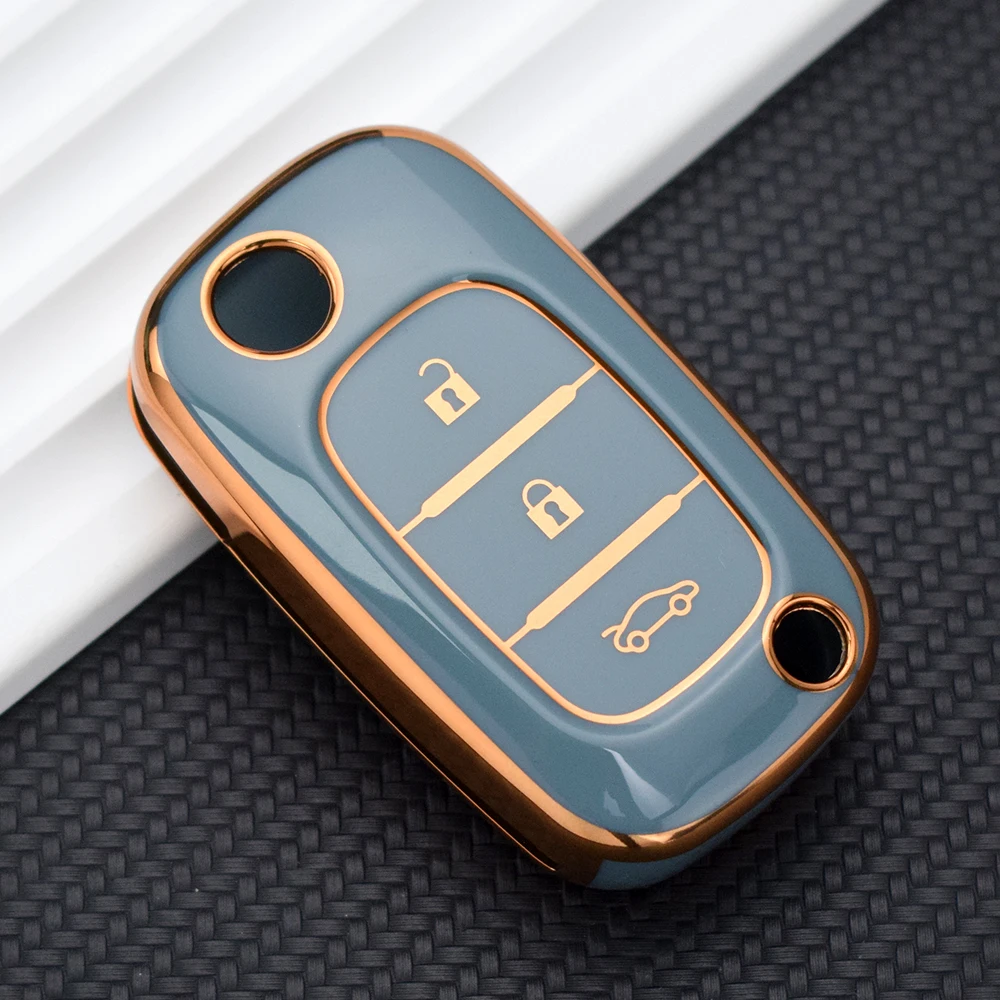 

ТПУ складной автомобильный брелок, чехол для Renault, для LADA Sedan, Largus, Kalina, Granta, Vesta, рентгеновский защитный чехол, аксессуары