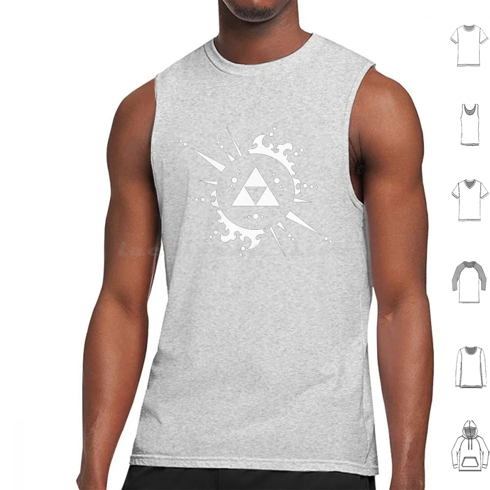 

Triforce Delta T-Shirt Tank Tops Print Cotton Link Triforce Legend Video Game
