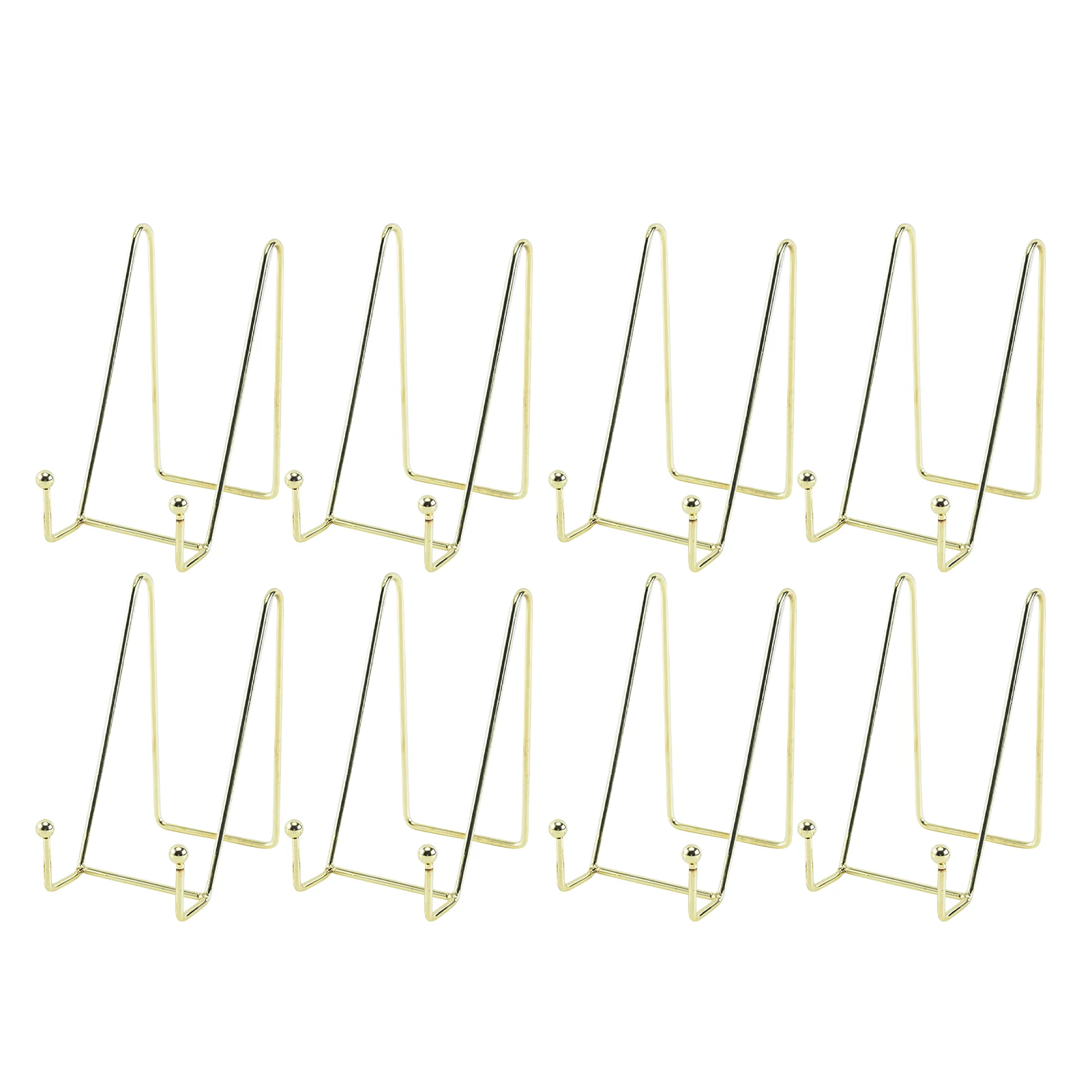 

8pcs Display Stand Magazine Holder Easel Storage Artistic Work Dish Multifunctional Book Bowl Plate Picture Souvenir Iron Frame