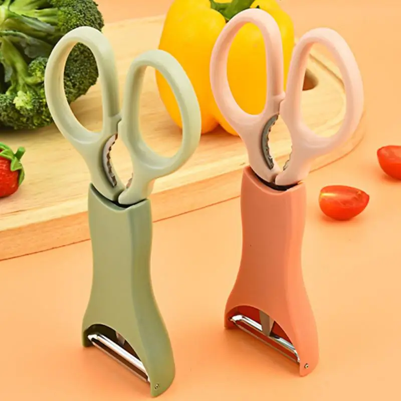 

Thick And Easy To Use Grater Food Cutter Stainless Steel Scissors Melon Planer Two-in-one Two-piece Modern Minimalist