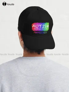 Autism Awareness 2022 Baseball Cap Purple Caps Outdoor Climbing Traveling Denim Color Hip Hop Trucker Hats Custom Gift Cartoon