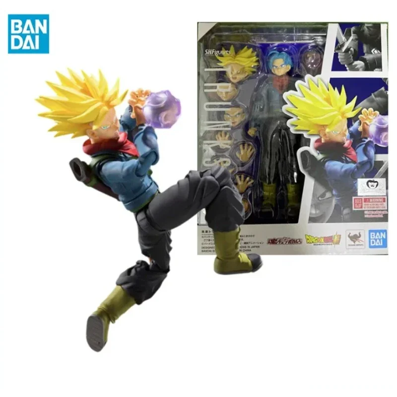 Оригинальный BANDAI S.H.Figuarts SHF Dragon Ball Super Future Trunks ПВХ аниме фигурки модель игрушки