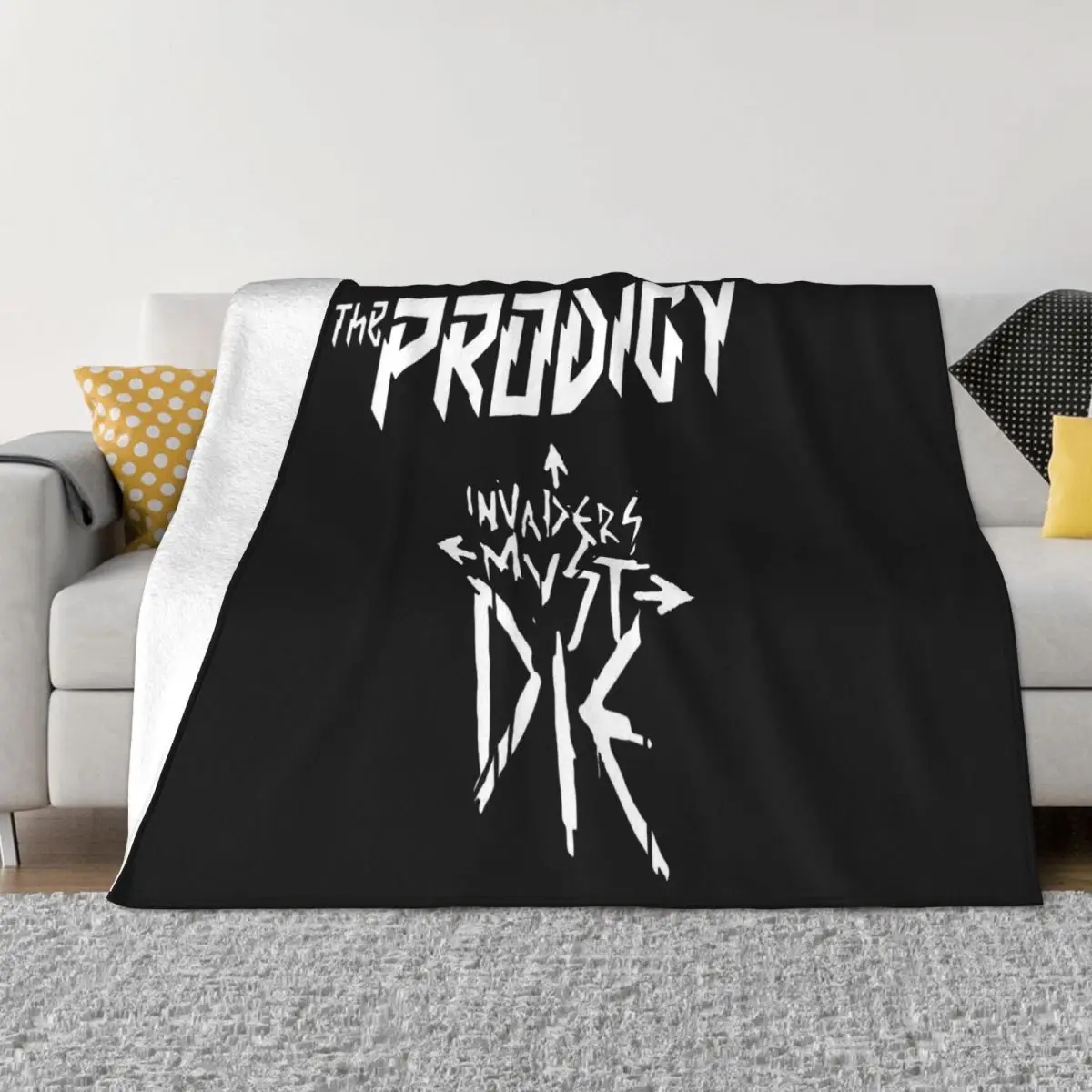 T Летний стиль The Prodigy Punk Bigbeat Rock Band Мужское черное новое короткое одеяло для