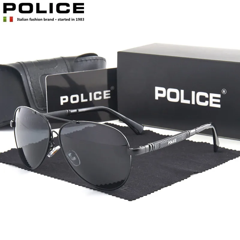 

New Pattern POLICE 298 Fashion brand Polarized Sunglasses Men's Pilot Driving Glasses UV400 Men's Luxury Brand Oculos De Sol