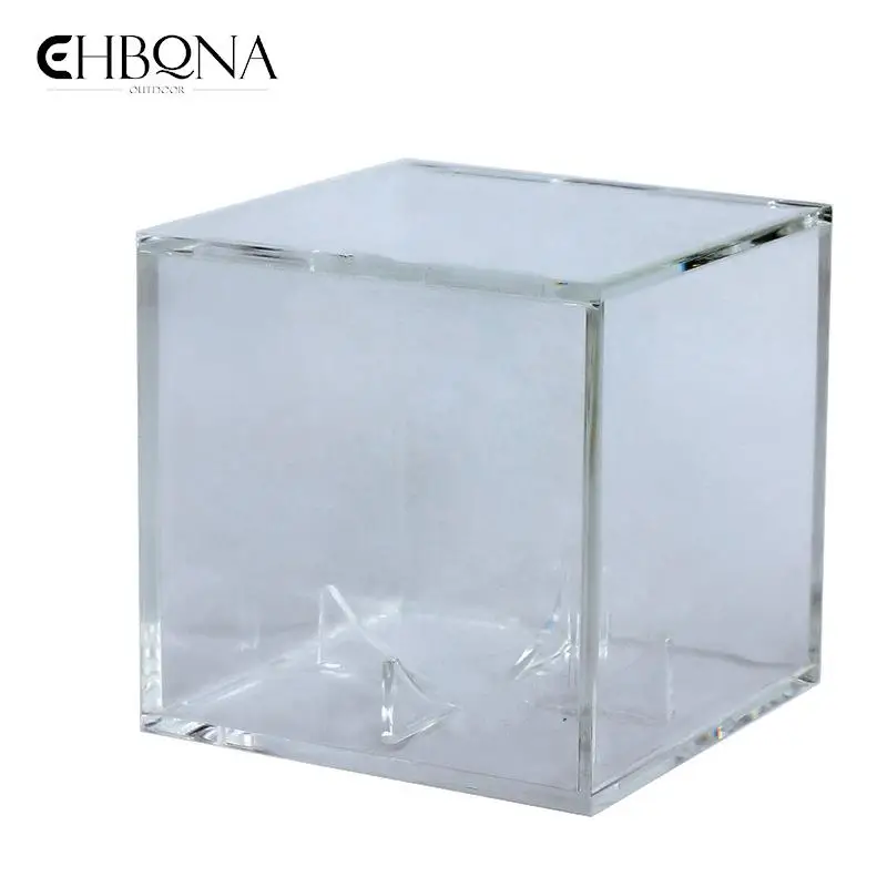 Transparent Case Uv Protection Dust Acrylic Baseball Box Display For Souvenir Storage Box Holder