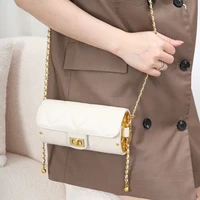 royal bagger shoulder bag women sling chain strap genuine cow leather corssbody bags quilted pattern flap box purse