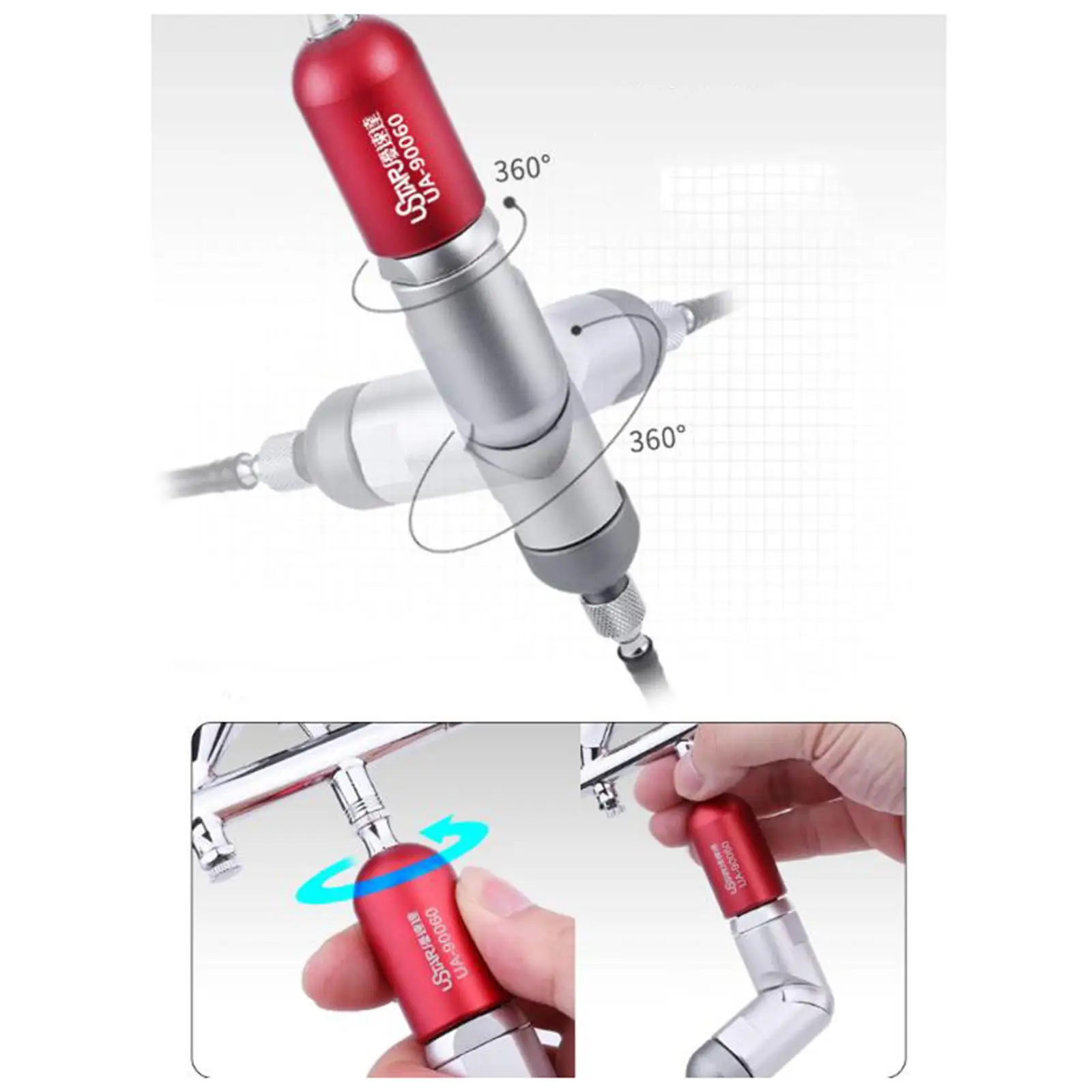 

Air Pressure Regulator Airbrush Holder Air Flow Control Adjusting Valve Universal Air Compressor for Spray Airbrush Air Tool