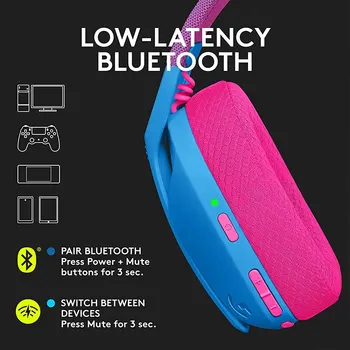 Logitech G435 LIGHTSPEED Bluetooth Wireless Gaming Headset Surround Sound Headset Over-Ear 3