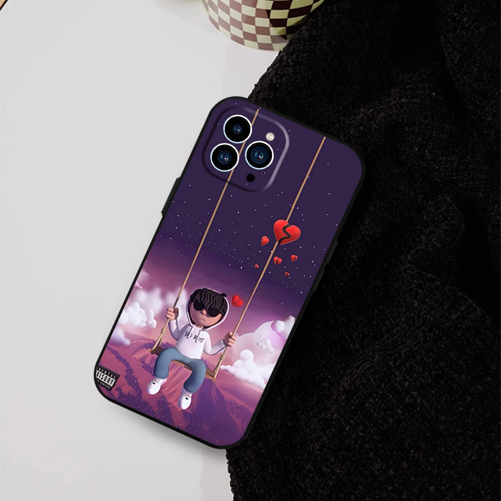 Чехол для телефона Junior H Sad boyz 4 life II iPhone 12 11 13 14 15 16 Max Pro Plus черный мягкий силиконовый