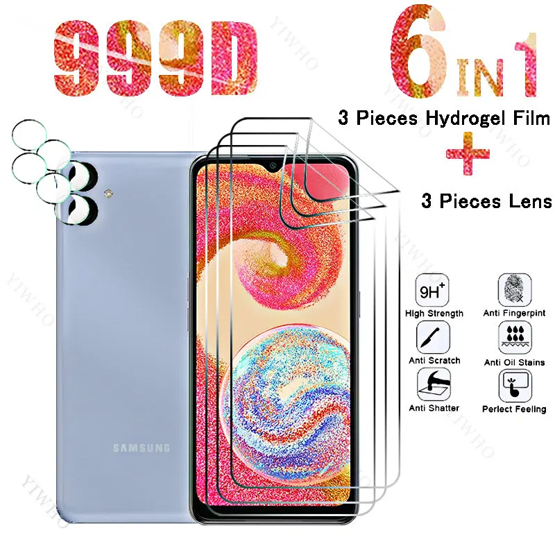 

Full Cover Front Hydrogel Film for Samsung Galaxy A04e Screen Protectors for Samsung A 04 E A04 04e SM-A042F 6.5" Camera Lens HD