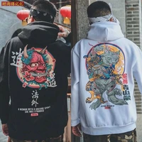 fashion men cool men hip hop hoodies japanese casual sweatshirts streetwear men women loose pullover harajuku devil hoodie male