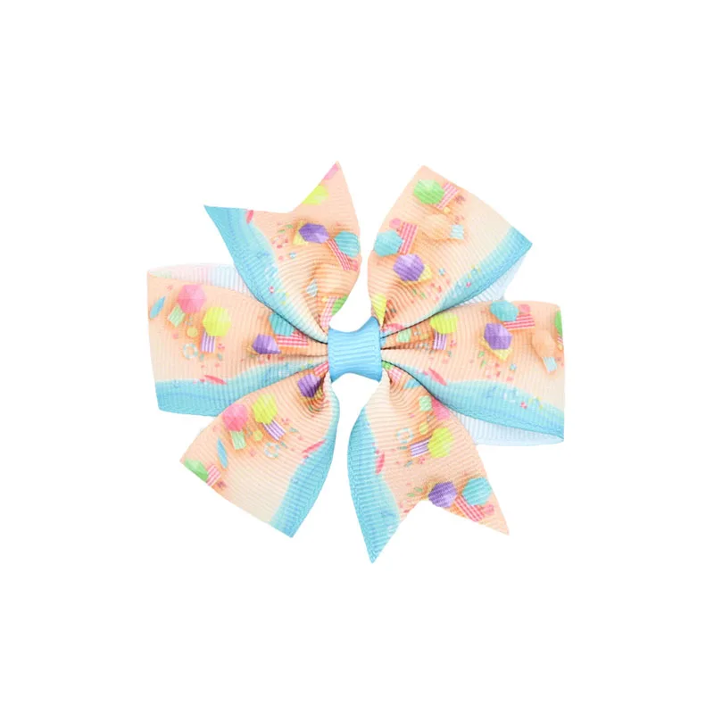 Заколки для волос с V-образным принтом ласточкин хвост модные зажимы фруктовым