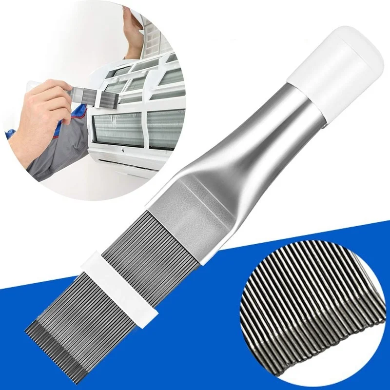 

Air Conditioner Fin Cleaning Tool Home Cleaning Tool Coil Comb A/c Hvac Condenser Radiator Universal Folding Brush Cleaning Tool