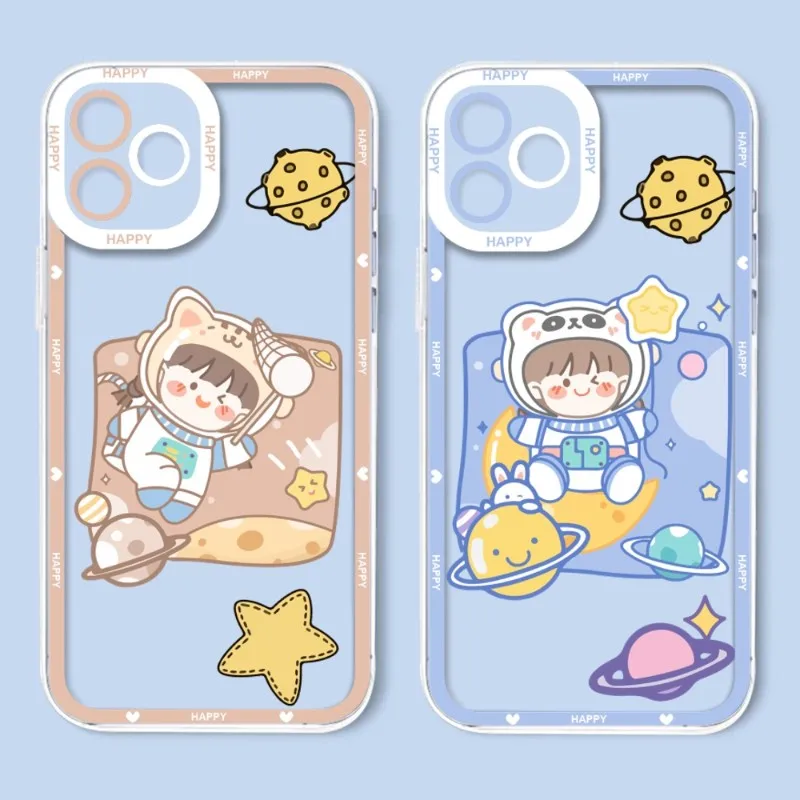 Милый чехол для телефона с изображением астронавта телефон IPhone 12 Pro Max 14 13 11