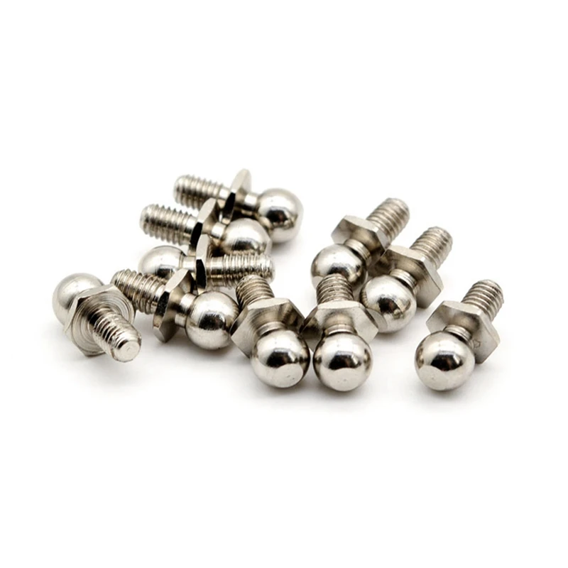 

10Pcs Metal Steering Ball Head Screw 7265 For ZD Racing DBX-10 DBX10 10421-S 9102 1/10 RC Car Spare Parts Accessories