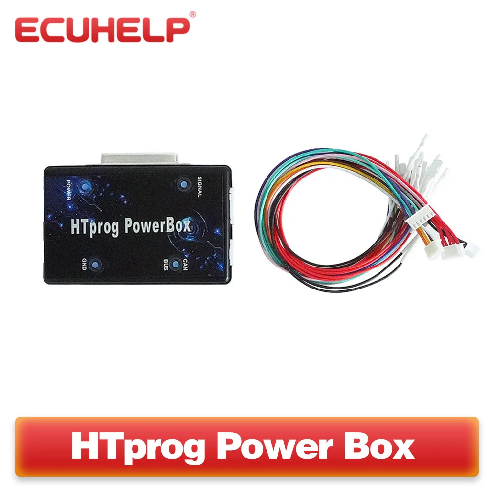 ECUHELP HTprog Power Box для OBD2 ECU Programmer Tool / Clone и т. д. Поддержка скамейки загрузки BDM
