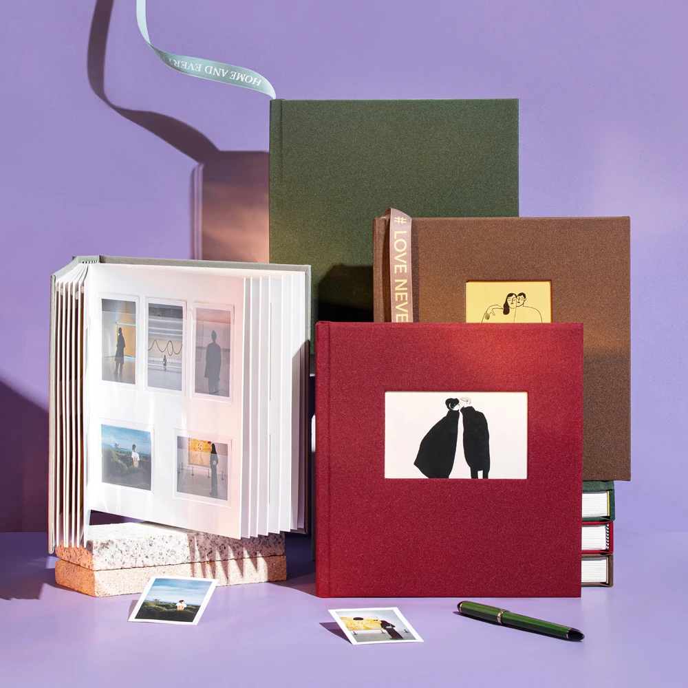 

Polaroid Photo Album, Wedding Sign in Memory Gift, Ticket Collection, DIY Souvenir Book, Colorful Cover, Gift for Couples