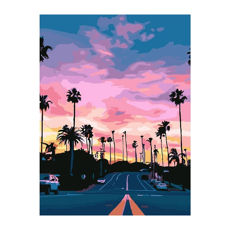 

Набор для рисования по номерам на холсте, 16X20 дюймов