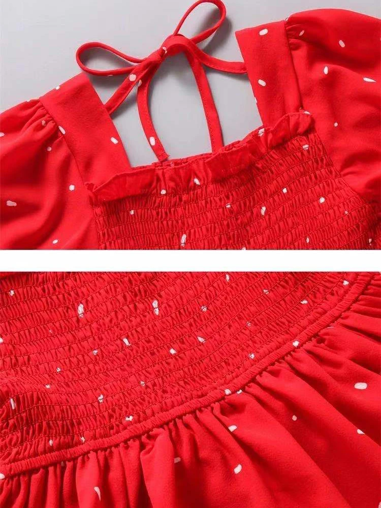 Летнее платье для девочек с цветочным принтом повседневные платья-трапеции