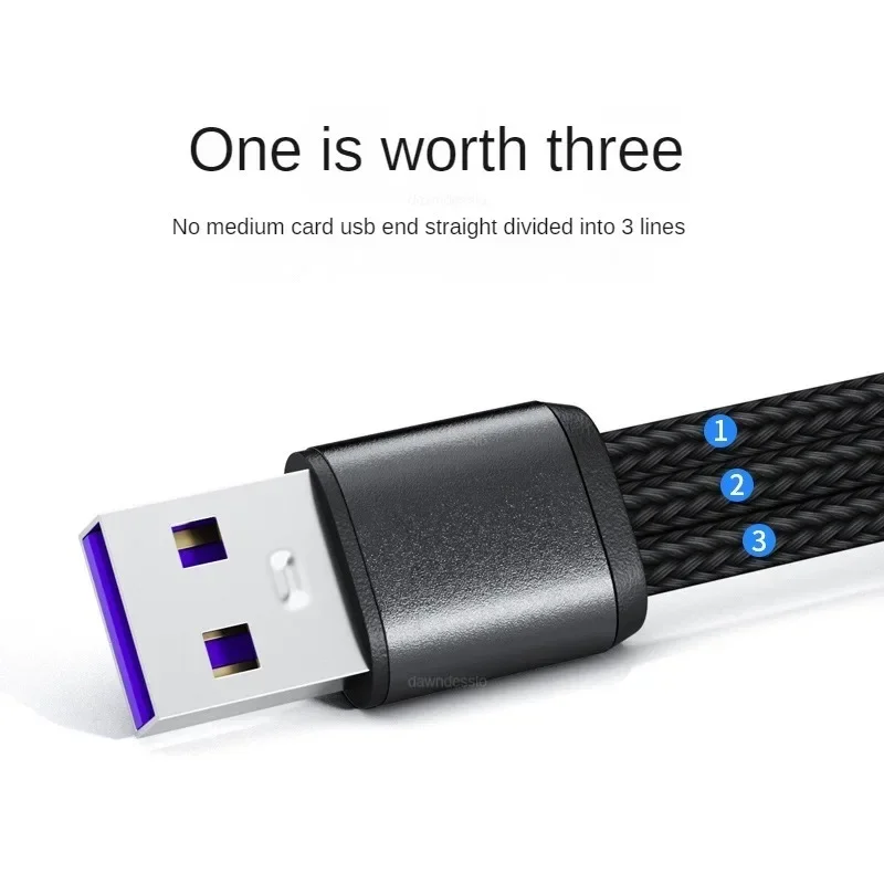 USB-кабель для зарядки 3 Type-C Micro USB-разветвитель