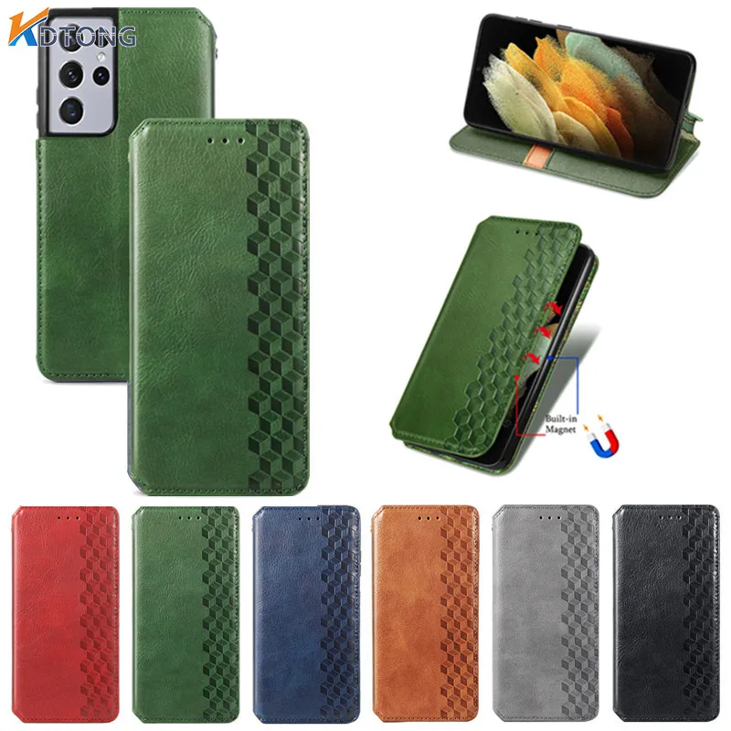 

Phone Case for Galaxy S22 Ultra S21 S20 FE S10 S9 Plus Note 20 F62 F41 M51 M31S Coque Flip Leather Wallet Shockproof Stand Cover