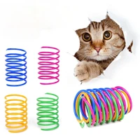 4816pcs kitten cat toys wide durable heavy gauge cat spring toy colorful springs cat pet toy coil spiral springs pet intera