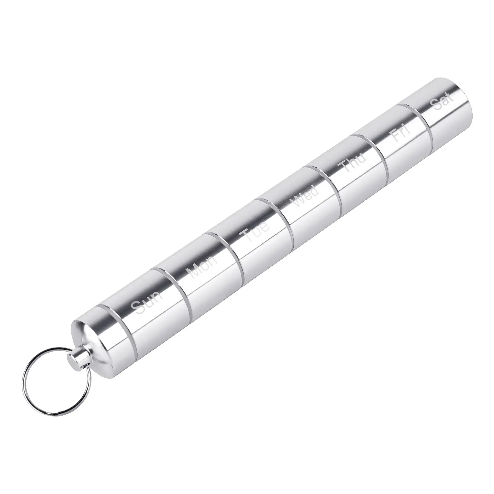 Металлический небольшой органайзер для таблеток 7 дней на неделю портативный